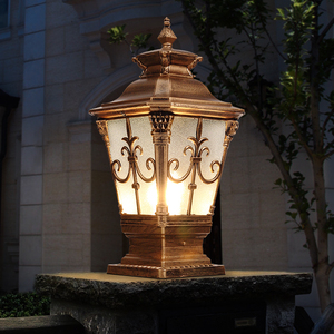 Lampadaire LED COB étanche de style rétro européen, nouveau <span class=keywords><strong>design</strong></span>, pour éclairage de jardin, 220V, lampadaire extérieur étanche - Product Image 2