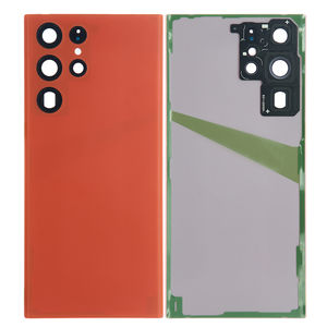 Cubierta trasera de vidrio Compatible para <span class=keywords><strong>Samsung</strong></span> <span class=keywords><strong>Galaxy</strong></span> <span class=keywords><strong>S22</strong></span> Ultra 5G S908 Montaje de cubierta de batería Componentes de repuesto de carcasa de puerta trasera - Product Image 6