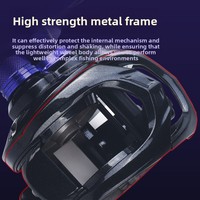 Carrete de Pesca Kemelun DC Baitcasting Pro con Freno Electrónico Inteligente, Sonido Impactante, Cuerpo Metálico Ligero, para Pesca con Señuelos, Mano Izquierda