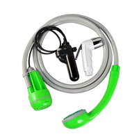 Douche de camping portable, écologique, étanche, alimentée par batterie rechargeable, pour une utilisation en extérieur
