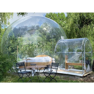 Tente bulle gonflable transparente en PVC, résistante aux UV et à l'eau, pour camping extérieur, vente en gros d'usine, personnalisable - Product Image 1