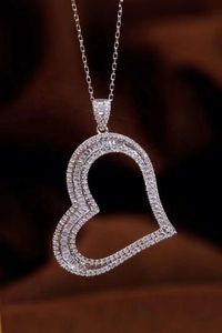 Collar Xinfly de Oro Real de 18k con Corazón de Durazno Grande y Diamantes Naturales de 0.65ct para Mujer - Product Image 2