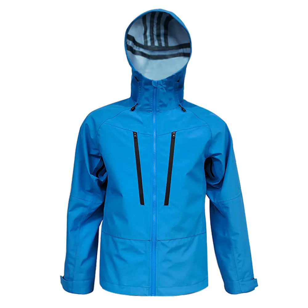 Men's hiking jacket waterproof windbreaker lightweight windbreaker hooded customized logo jacket