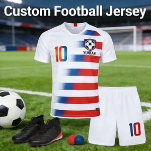 ชุดฟุตบอลคุณภาพสูง แห้งเร็ว ระบายอากาศได้ดี ผลิตจากโพลีเอสเตอร์ 100% แห้งเร็ว พิมพ์ลายเต็มตัว ชุดฟุตบอล ชุดแข่งฟุตบอล เสื้อฟุตบอล - Product Image 1