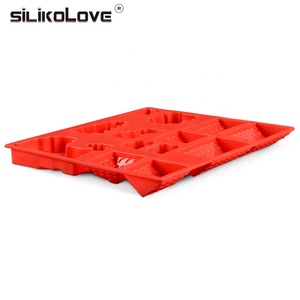 <span class=keywords><strong>Moule</strong></span> à gâteaux antiadhésifs en silicone, boîte de château de noël nouveau, - Product Image 5