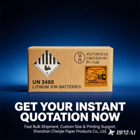 Carton en fibre de verre 4G personnalisé pour l'international ; Carton d'emballage pour le transport de marchandises dangereuses certifié UN