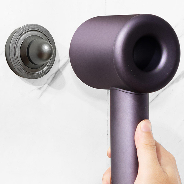 Hair Dryer Stand Holder Storage Custom Hot Selling Bathroom Wall Mounted Shelf Shelves Accessories Hair Brush Bracket