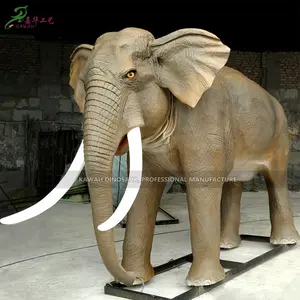 Handmade Custom Animal Model Life Size Animatronic Elephant Statue Electric Elephant