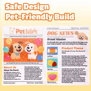 Jouet sonore interactif pour animaux de compagnie, motif journal imprimé, durable, non toxique, pour soulager l'ennui des chiens - Vente chaude - Product Image 6