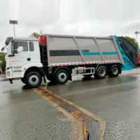 Compacteur de déchets sanitaires Shacman Delong 30m³, fourni directement par l'usine, châssis lourd 8x4, camion de collecte des déchets domestiques