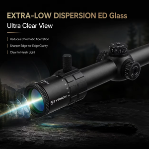 Mira Telescópica TYPHON SPECPRECISION 1-8X24 True 1x FFP LPVO |   Vidrio de Ultra Baja Dispersión ED |   Óptica de Caza Resistente al Agua y a los Golpes - Product Image 2