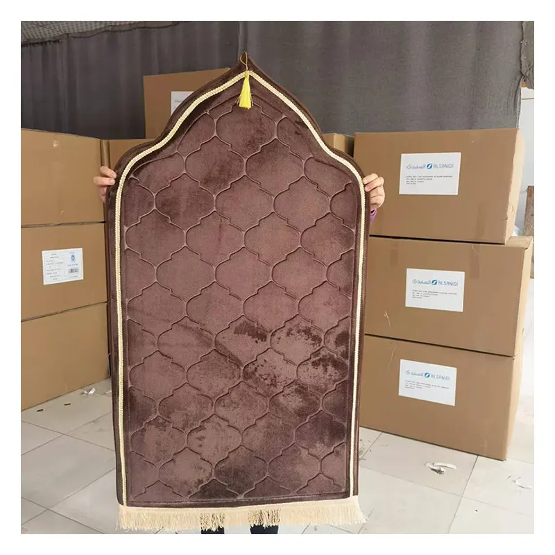 Фланелевый плотный детский мусульманский молитвенный коврик для путешествий, молитвенный коврик для взрослых