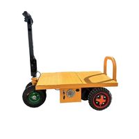Chariot de chantier électrique à batterie, capacité de charge 300 kg, plateau plat, moteur principal, garantie 1 an