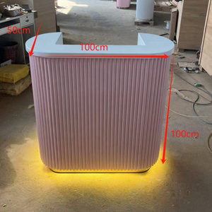 Comptoir de réception blanc moderne et durable, idéal pour les salons de beauté, les bureaux, les hôtels, les gymnases et les hôpitaux, à prix économique - Product Image 6