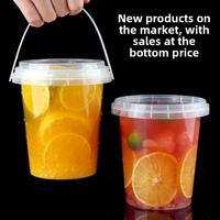 Aanpasbare wegwerp plastic bakjes van 32 ounce, transparant, voor melkthee/fruit, met logo, deksels en rietjes