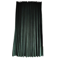 Rideau de scène en velours 100 % polyester, robuste, insonorisé, ignifuge, à plis froncés, occultant à 100 %, écologique