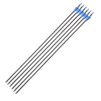 Flèches en carbone mixte noir Linkboy Archery de 30 pouces, spine 1200, ID 4,2 mm, pour arcs à poulies/récurves, chasse et tir à l'arc