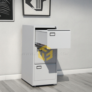 ตู้ลิ้นชักเหล็กรีดเย็นทันสมัยตู้เก็บของ3ลิ้นชักอุปกรณ์สำนักงานโลหะสำหรับบ้านสำนักงานโรงแรมและห้องนั่งเล่น - Product Image 6