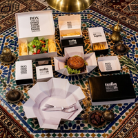 Boîte à repas jetable en papier pour Biryani, emballage alimentaire de type Bukhara Kabsa Mandi, prix de gros, technologie de pointe