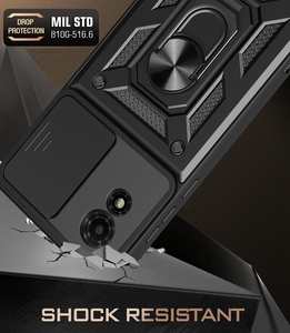 Finestra scorrevole Push Full Camera custodia protettiva per telefono con cavalletto ad anello custodia per telefono cellulare per <span class=keywords><strong>TCL</strong></span> 501 4G <span class=keywords><strong>Cover</strong></span> posteriore - Product Image 6