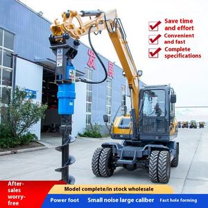 Macchina Idraulica per Palificazione a Spirale Lunga, Impianto di Perforazione Rotante Multifunzionale con Motore <span class=keywords><strong>Diesel</strong></span>, Battipalo per Costruzioni - Product Image 4