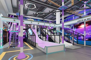 <span class=keywords><strong>Parque</strong></span> Infantil Interior Comercial con Temática de <span class=keywords><strong>Jungla</strong></span> y Castillo - Zona de Diversión Todo en Uno con Trampolín y Piscina de Pelotas - Product Image 2