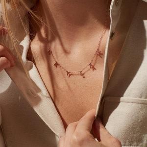 Collier personnalisé EManco avec nom gravé, plaque nominative en or, collier avec nom en lettres, bijoux en acier inoxydable 2021, chaîne gravée - Product Image 3