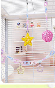 Jouet en osier coloré pour perroquet, pour stimulation mentale, avec suspension à <span class=keywords><strong>pendule</strong></span>, à mâcher, décoration de cage - Product Image 3