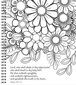 Color & Frame - Psalms à colorier (livre de coloriage pour adultes) Papier couché A4 Couverture rigide Reliure spirale Impression offset - Product Image 2