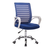 Chaise de bureau contemporaine et confortable en maille, à prix abordable, avec design réglable en hauteur, idéale pour le salon, l'utilisation informatique et les salles de réunion