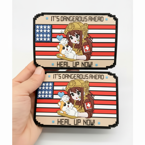 Patchs PVC gaufrés en tissu doux Étiquettes en caoutchouc 3D personnalisées pour vêtements, bricolage et accessoires personnalisés - Product Image 1