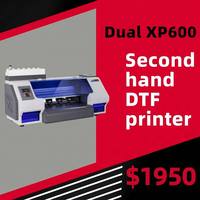 Imprimante DTF numérique à jet d'encre pour t-shirts, entièrement automatique, à usage domestique, d'occasion, ZYJJ, double tête XP600, taille d'impression 330 mm, imprimante DTF Epson