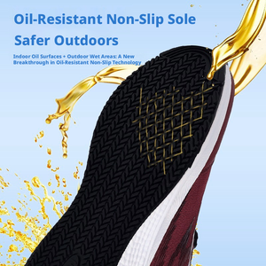 Scarpe da Corsa Sportive da Uomo con Punta Larga, Fodera in Mesh Traspirante, Fibbia Girevole e Supporto Ammortizzante a Risonanza Magnetica - Product Image 4