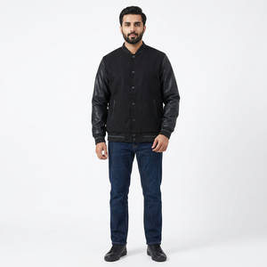 Veste universitaire homme légère de qualité supérieure, nouvelle collection 2025, col montant, respirante, service OEM, hiver, vente en gros - Product Image 1