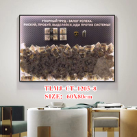Tableau mural LED fait main avec dollars, art monétaire, décoration intérieure, art mural de bureau, art mural de motivation, luxe, cadeau