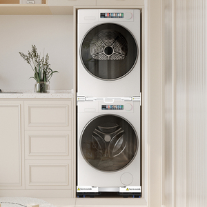 Kit d'empilage noir pour lave-linge et sèche-linge, pièces détachées pour appareils électroménagers, vente en gros - Product Image 6