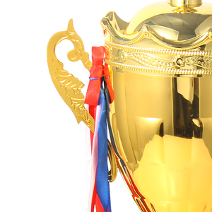 Argent haut de gamme basé grand trophée sportif en métal avec capuchon de couronne trophée de la coupe <span class=keywords><strong>du</strong></span> <span class=keywords><strong>monde</strong></span> <span class=keywords><strong>du</strong></span> sport moderne trophée de la compétition de football personnalisé - Product Image 5