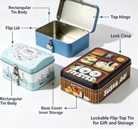 Boîte en étain personnalisée recyclable pour chocolat, aliments en conserve, bonbons, cadeaux - Emballage alimentaire écologique