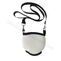 Couverture pour gobelet thermoélectrique blanc, pour impression par Sublimation, manche en verre à vin en néoprène avec sangle ajustable