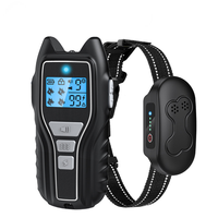 Collar de Adiestramiento para Perros con Control Remoto Inteligente Recargable, Plástico ABS Ecológico, Impermeable, 4 Modos de Seguridad, Linterna y Sonido
