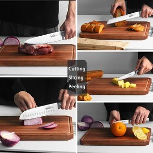 Juego de Cuchillos de Cocina de 5 Piezas de Acero Inoxidable Plateado Superafilado de Alta Calidad Estilo Europeo con Logotipo Personalizado de Cuchillo de Chef Japonés a Bajo Precio - Product Image 5