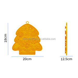 2025 New Holiday Winter Geschenke Schneeflocke Anreicherung matte Großhandel Weihnachts baum Anreicherung Lick Mat für Hund Mutter - Product Image 2