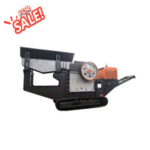 Broyeur à mâchoires mobile haute performance |   Concasseur portable pour pierres, minerai d'or et béton avec convoyeur et crible vibrant - Product Image 2