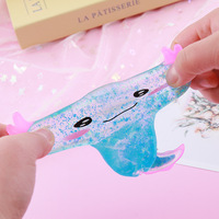 Axolotl Weiches Gummi-Salamander Quetschspielzeug Glitzer-Fidget-Spielzeug Handspielzeug gegen Angstzustände Sitzende Pose Langsam Aufsteigend Stressabbau-Produkt