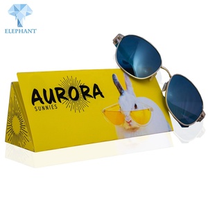 Custom Yellow Cute <b>Display</b> Delicate Appearance Paper Triangle Case Sunglasses <b>Box</b> - Product Image 5