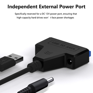 <strong>USB</strong> <strong>2.0</strong> 3.0 to SATA Adapter Drive 2.5 Inch SSD HDD Data <strong>Cable</strong> for Drives External Hard Drive <strong>USB</strong> 3.0 to Data <strong>Cable</strong> - Product Image 3