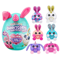 Vente en gros de jouets œufs surprise Rainbocorns Zuru authentiques, peluches lapin, poupées en peluche pour enfants, cadeaux de Pâques, anti-stress