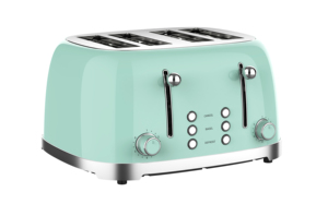 Electrodoméstico eléctrico de alta calidad, tostador de desayuno retro con 1-6 niveles, color marrón, 4 rebanadas - Product Image 5