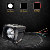 Luz LED Pod Rip Dark de 20W 9-36V CC, la más vendida, de 2 pulgadas cuadradas, para montaje en superficie, con haz puntual/de conducción, para todoterreno