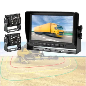 hot sell 7 Inch TFT LCD Car Roof Mount Monitor CCTV Camera Set Security for Bus car monitor dash camera